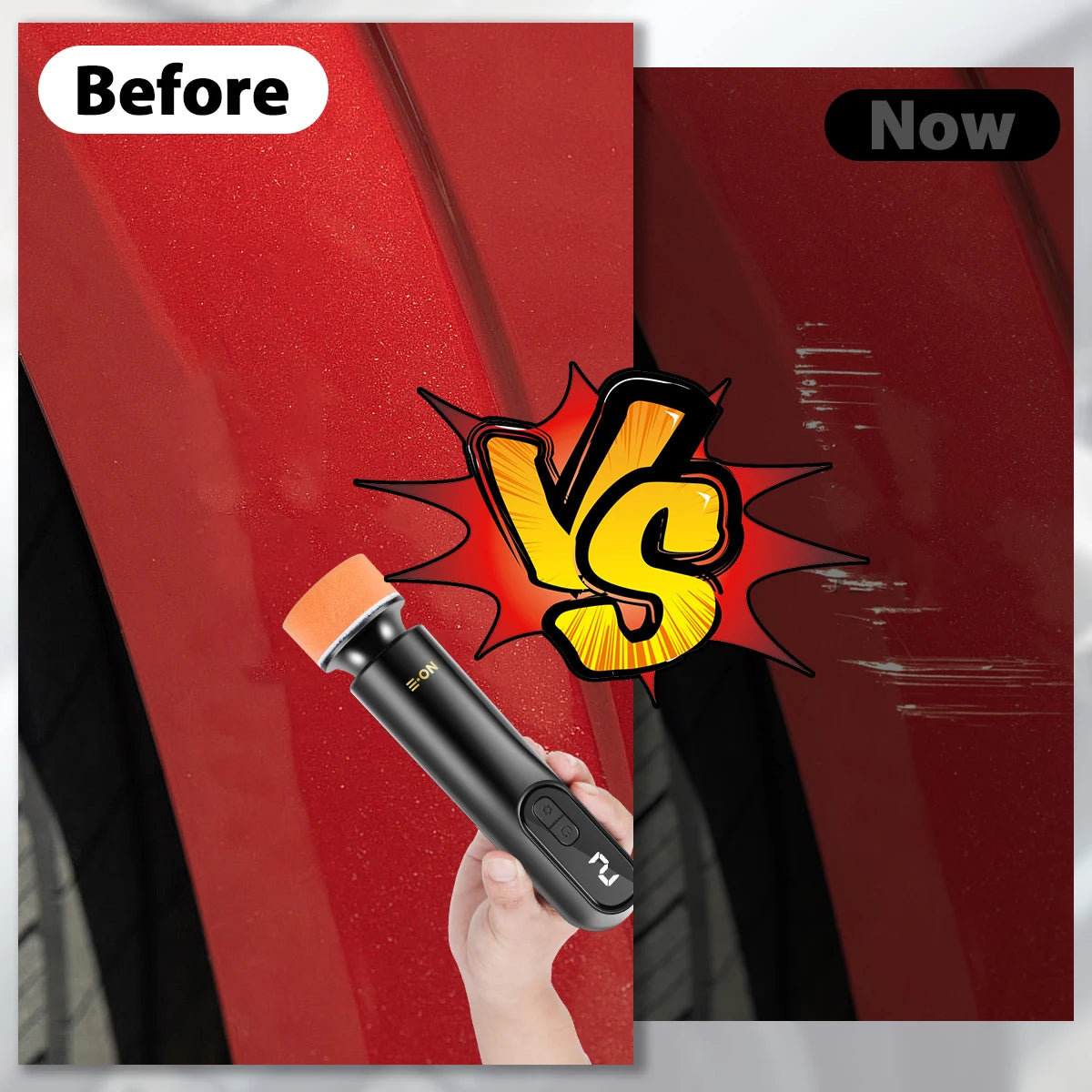 Car Polisher Handheld Wireless Polisher Car Polishing Waxing Machine Power Tool for Car Body Cleanig Waxing Repair