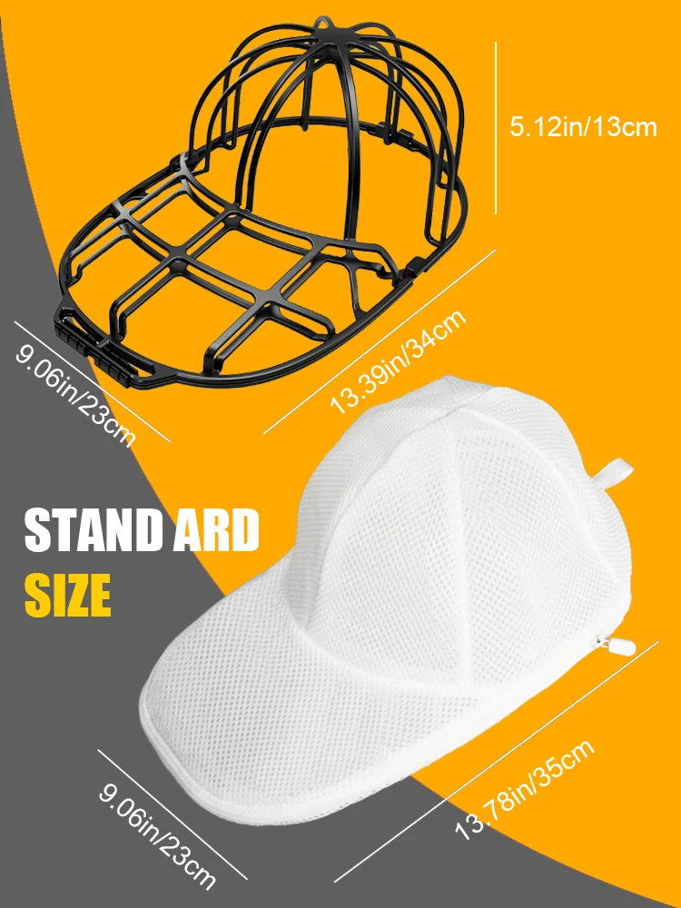 Washing Machine Hat Washing Protector Hat Cleaning Machine Washable Laundry Bag Anti-Deformation Secure Hat Storage Solution