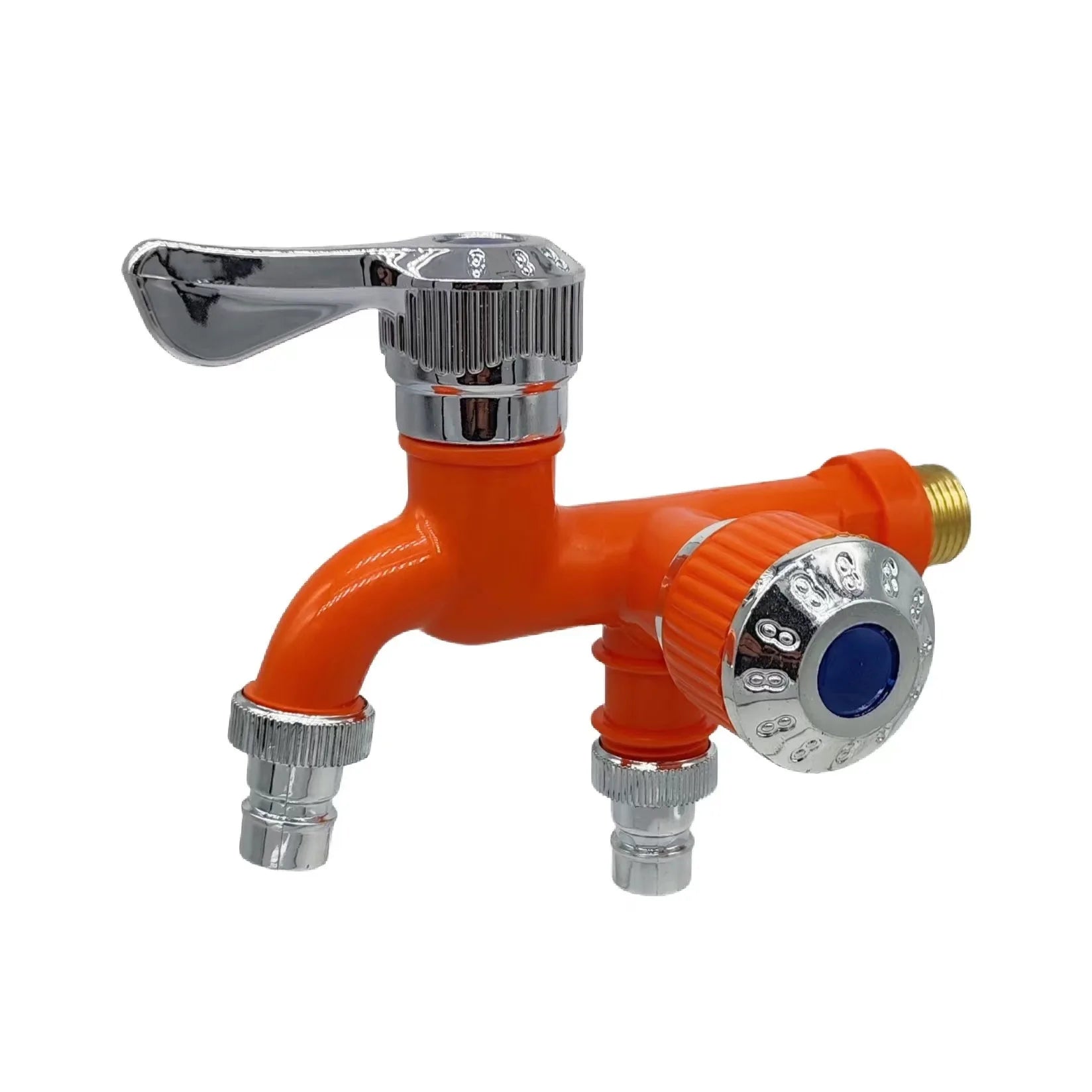 Washing Machine Faucet With One Inlet And Two Outlets, Plastic Mop Pool, Balcony, Bathroom, Multifunctional Dual Mouth Quick Ope