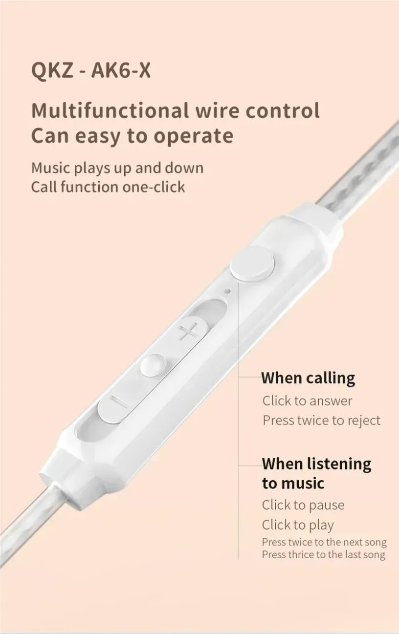 QKZ CK5 FiLe Wired HiFi Earphones