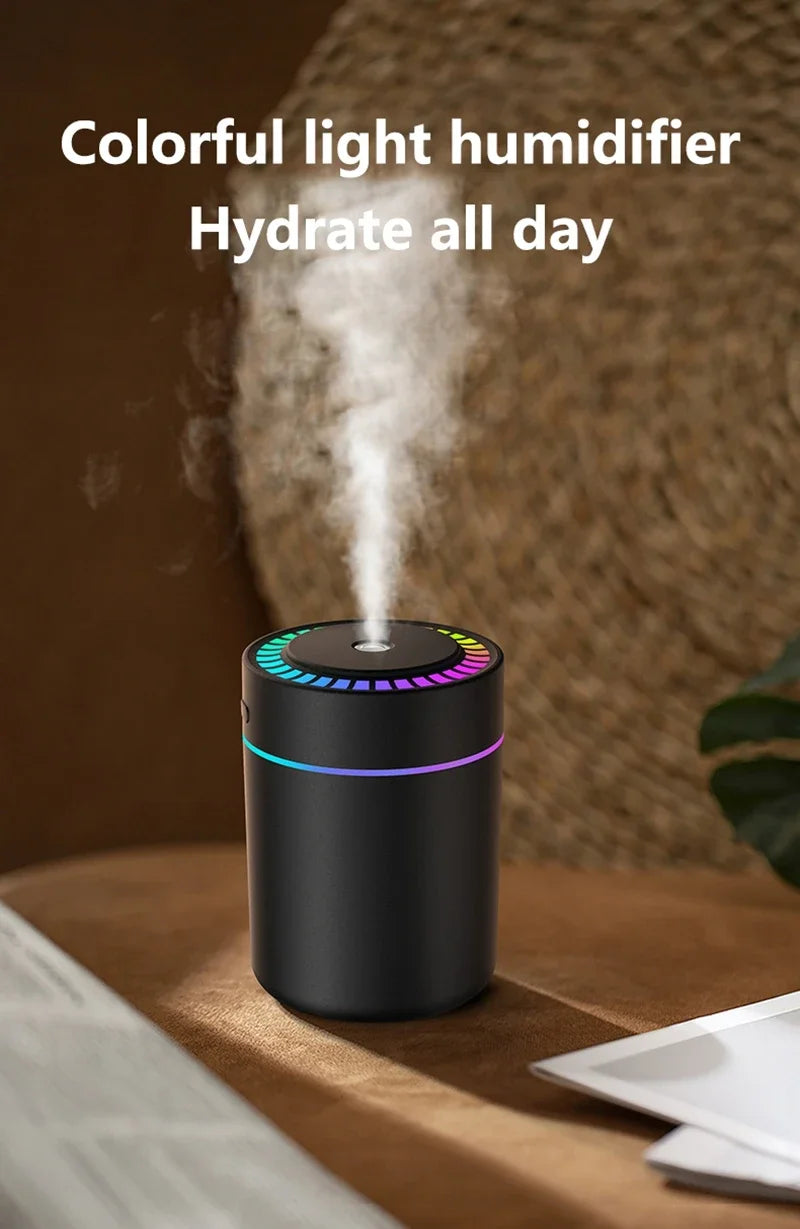 Mini Air Humidifier 180ML Electric Aroma Diffuser Essential Oil Purifier Aromatherapy Mist Maker Lights For Car Home