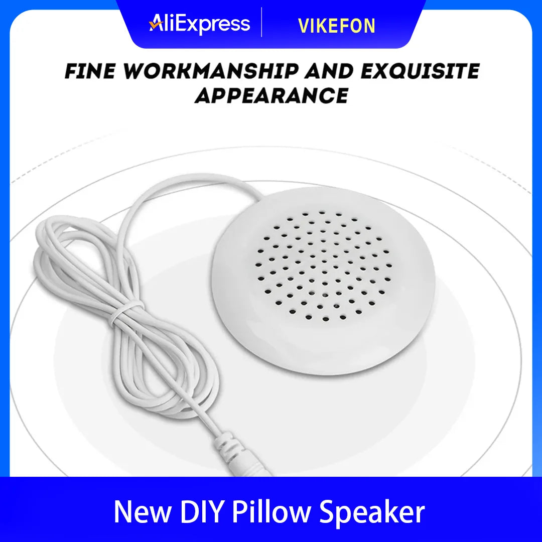 New DIY Pillow Speaker 3.5mm Mini Stereo Speaker For MP3 MP4 CD Music Player Mobile Phone Tablet PC Laptop For IPad Sleeping