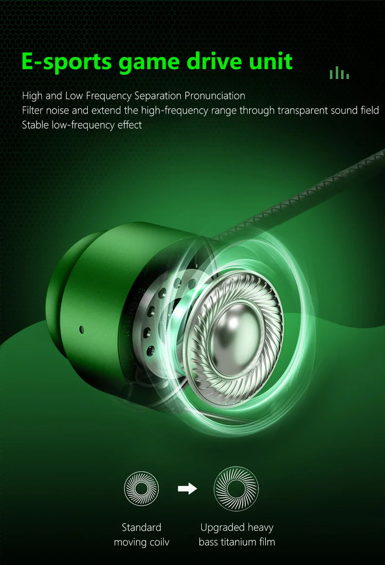 L Jack Magnetic Wired Gaming Headset 3.5mm Type-C Music Headset HiFi Mic Stereo Surround Sound For Phone Computer Mic Headset