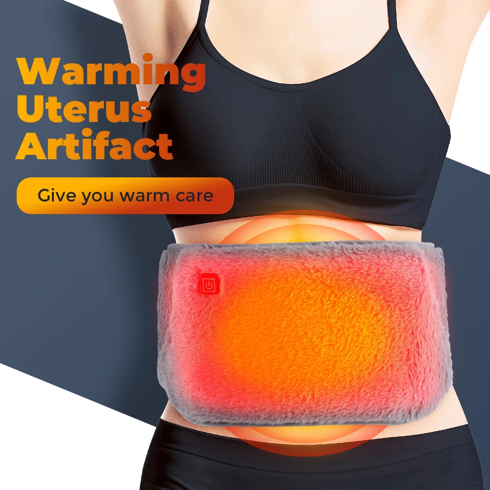 Electric Heating Belt Hand Warmer Winter Heater Waist Warmers Hot Compress Abdominal Lumbar Uterus Warming Pad USB Charging