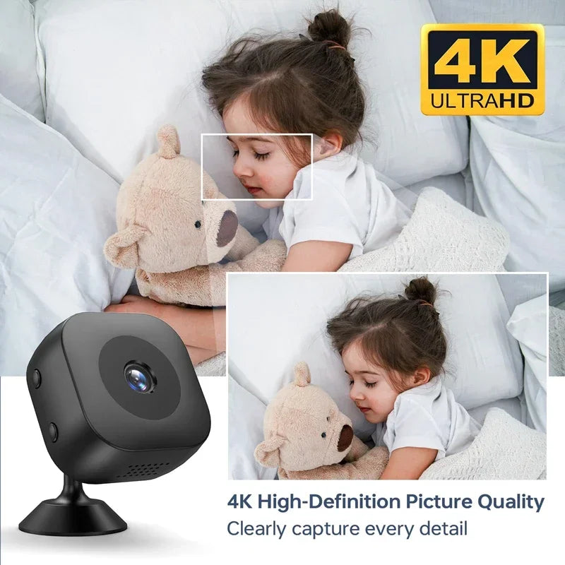 4K Smart Wireless Home Surveillance HD Camera Battery Camera Indoor Outdoor Security Monitor For Home Theft Prevention