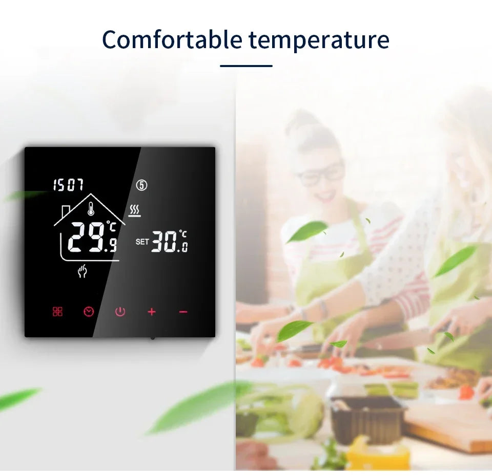 Smart Thermostat Tuya WiFi Floor Heating Electric/Water Gas Boiler Temperature Controller Smart Life Works With Alexa Alice