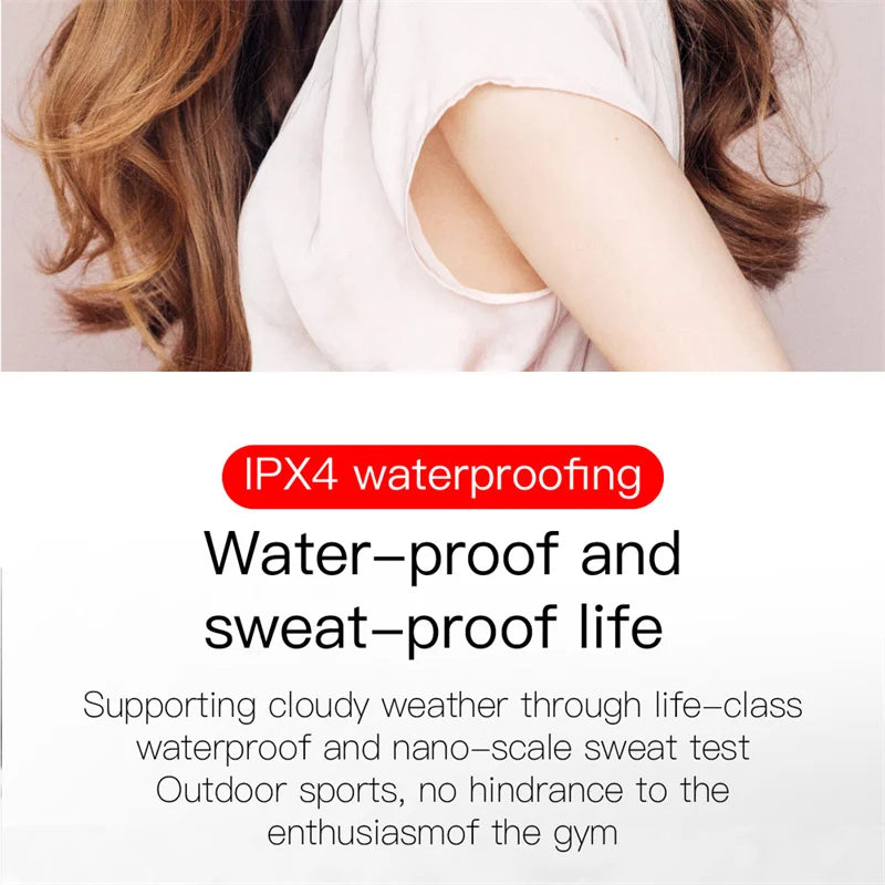 LED Digital Display Wireless Earphones Wireless Bluetooth Headset Noise Cancelling Sports Headphones Universal Bluetooth Earbuds