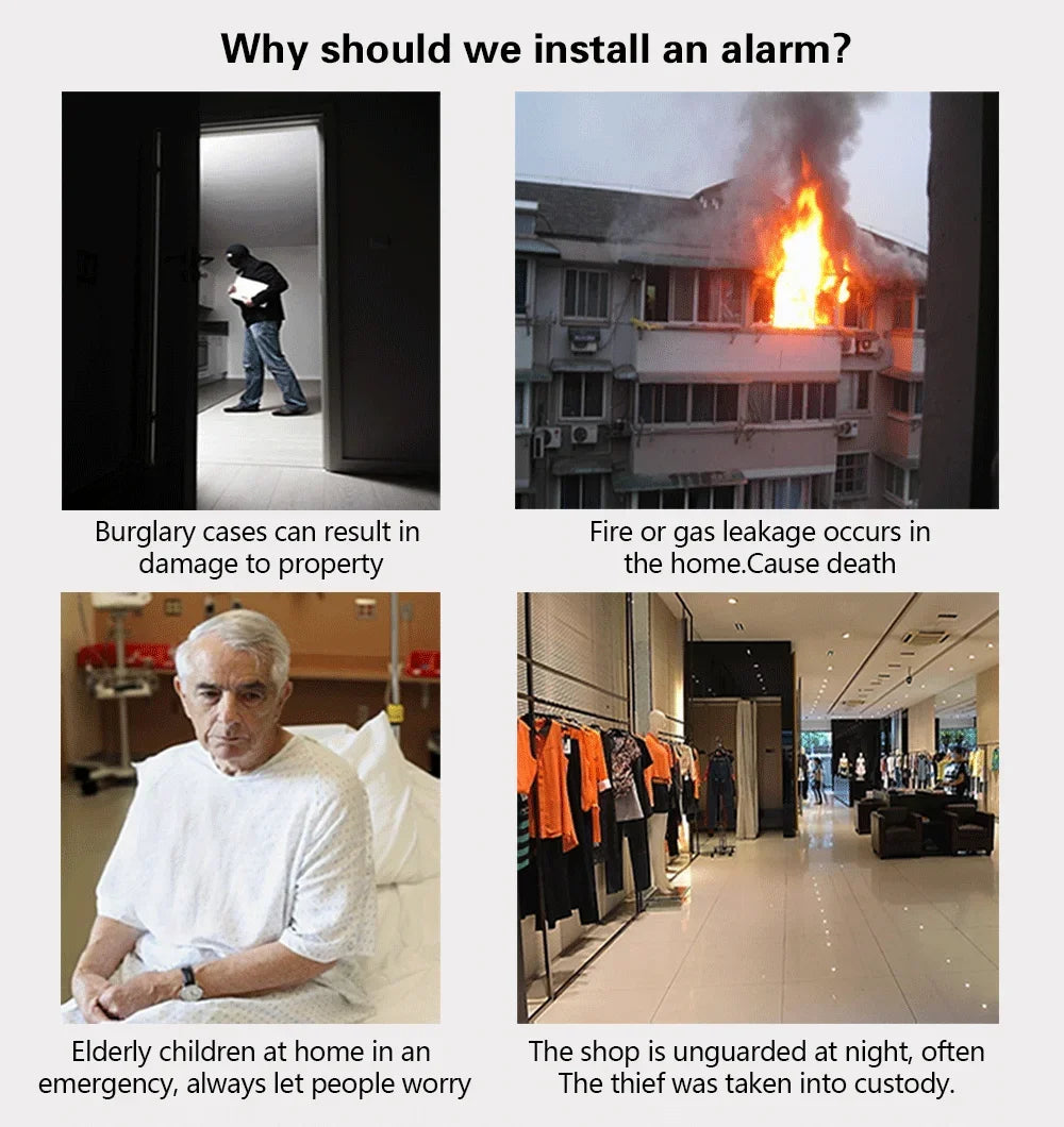 PGST 433Mhz Indoor Wireless Siren Alarm 519 For Smart Security Alarm System PG103, PG105, PG107, PG108