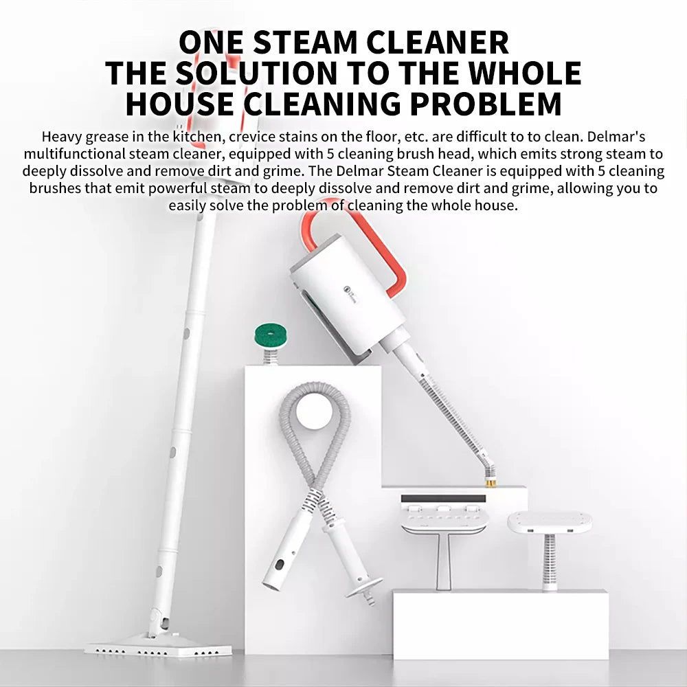 Original Deerma DEM-ZQ610 Steam Mopping Machine Multifunction Household Cleaning mop Aspirador 5 Attachments Mold