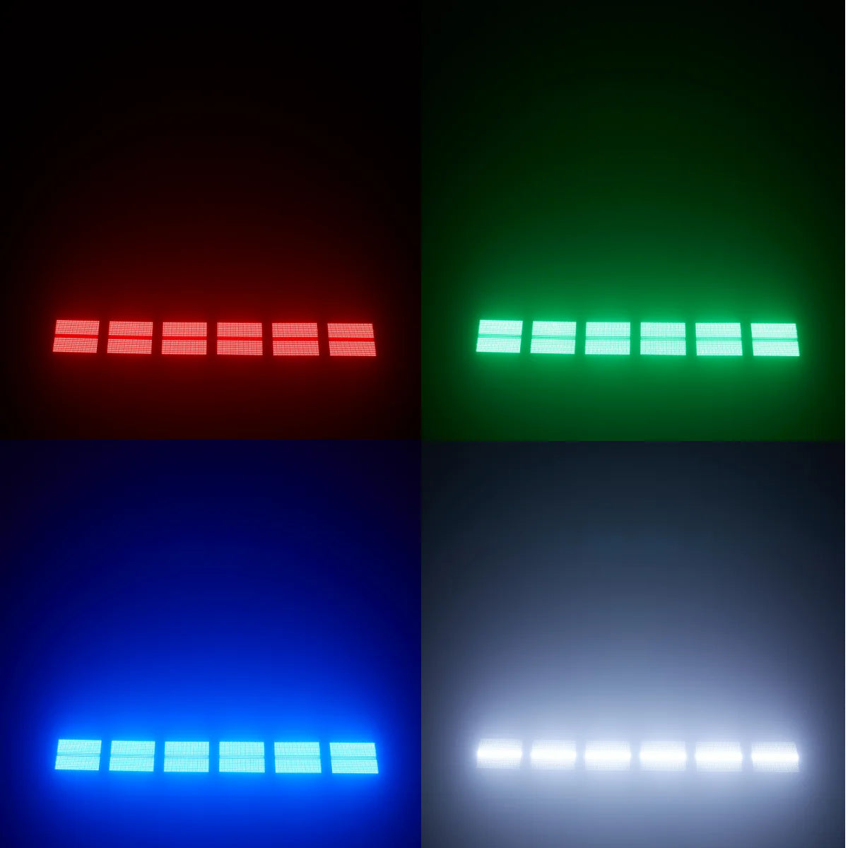 60W Mni LED Strobe RGBW 4in1 8 Zone White 8000K DMX Super Bright  Dj Wash Bar Strobe Stage Lighting Effects