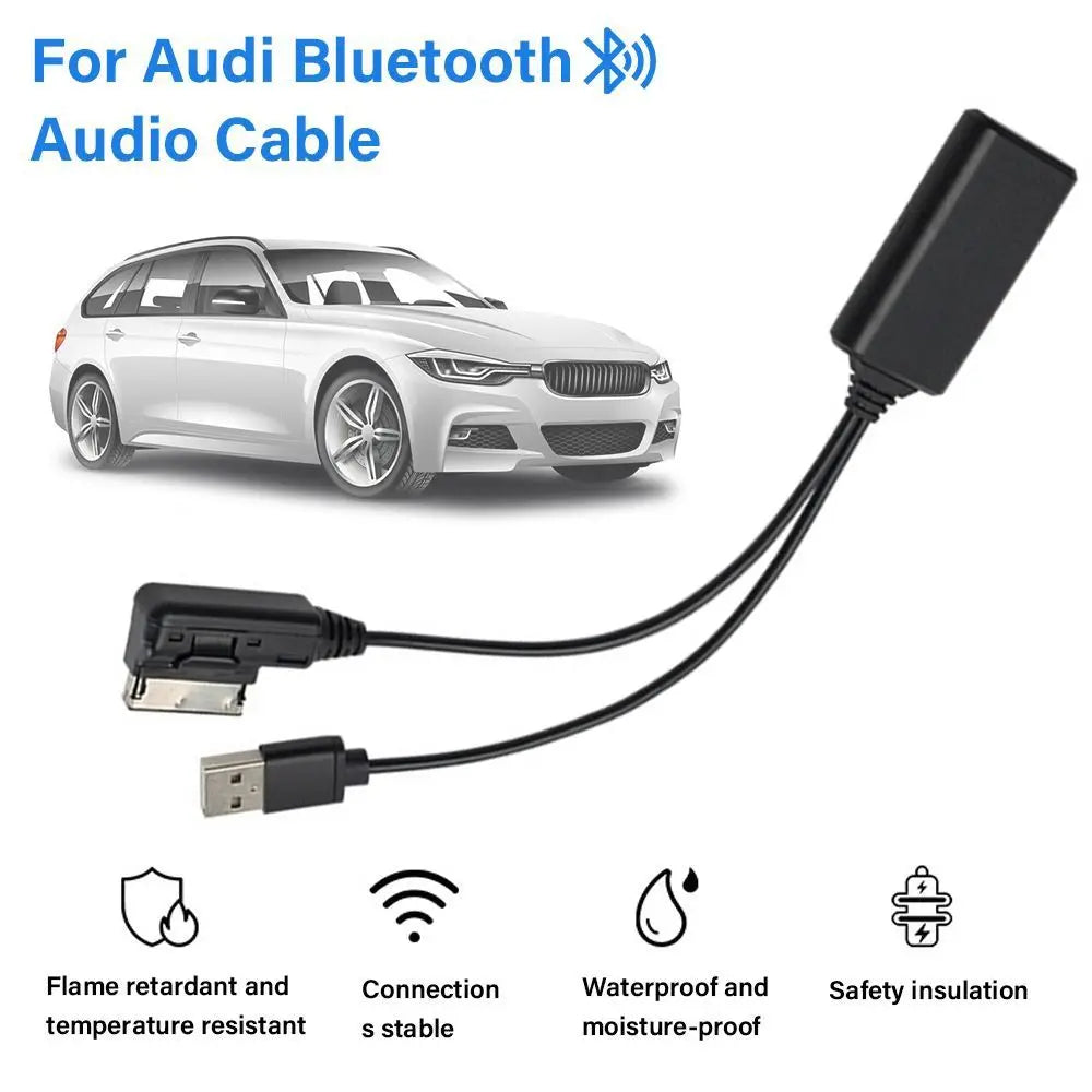 2in1 For AMI MMI 3G/2G Aux Bluetooth-compatible Adapter Auto Audio Cable for Audi Q5 A5 A7 R7 S5 Q7 A6L A8L A4L Car Accessories