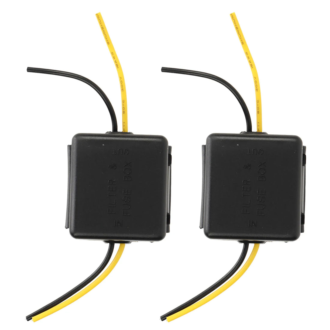 2Pcs Car Power Filter Stereo Noises Reduction Stereo Noise Suppressor Reducer 12V Interference Proof for Equalizers Amplifiers