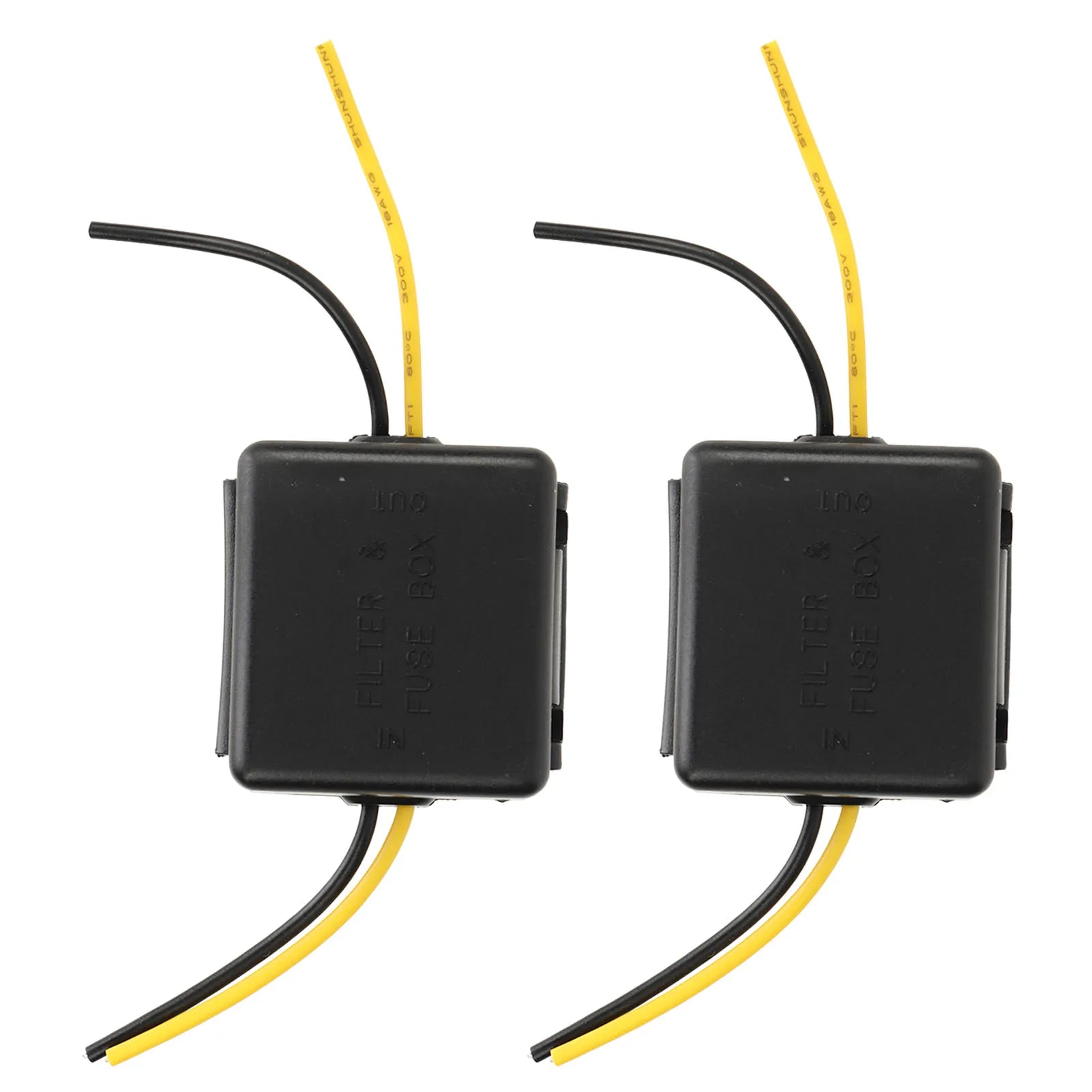 2Pcs Car Power Filter Stereo Noises Reduction Stereo Noise Suppressor Reducer 12V Interference Proof for Equalizers Amplifiers