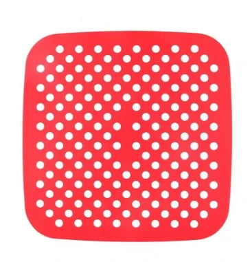 Air Fryer Mat Silicone Reusable Non-Stick Round Square Heat Resistant 450F for Baking Steaming Oven Microwave Dishwasher Safe