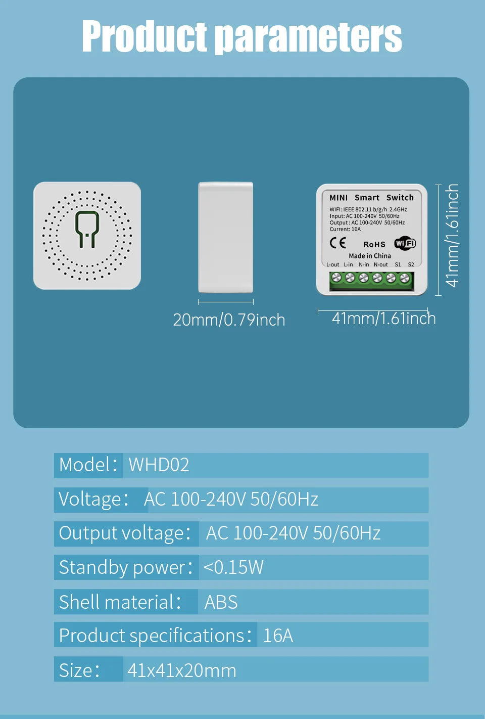 cozylife Smart WiFi mini Control Switch / remote switch /timing APP control  for Smart Home Automation