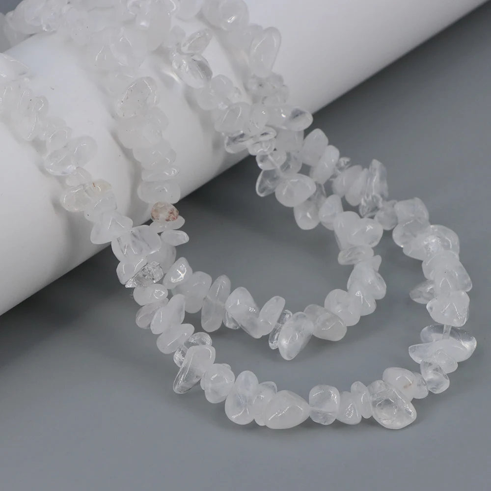3-5mm/5-8mm Natural Garnet Amethyst Aquamarine Beads Irregular Freeform Chip Gravel Shape Stone Bead DIY Jewelry Making Bracelet