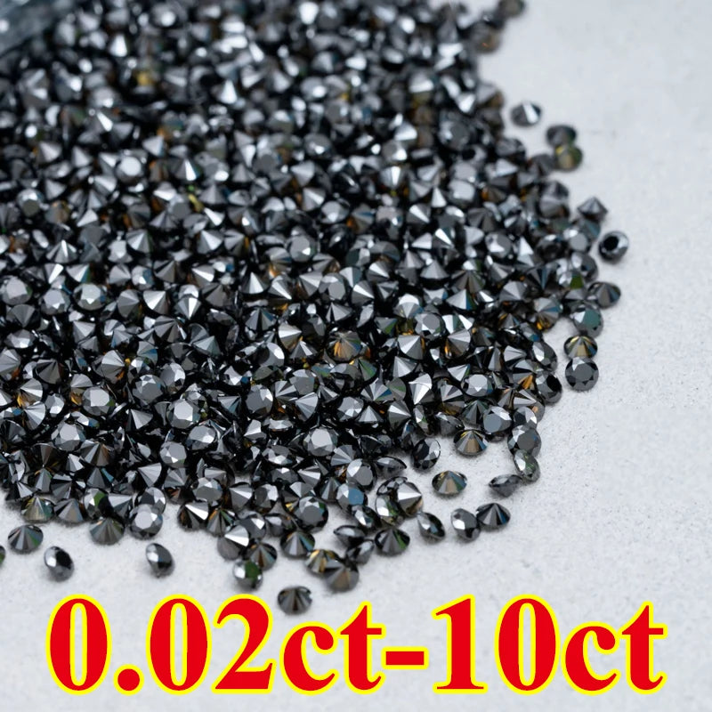 DJMAX Factory Direct Sales Moissanite Loose Stone D Color Moissanita Gemstone Lab Grown Diamond Certified Black Moissanite Stone