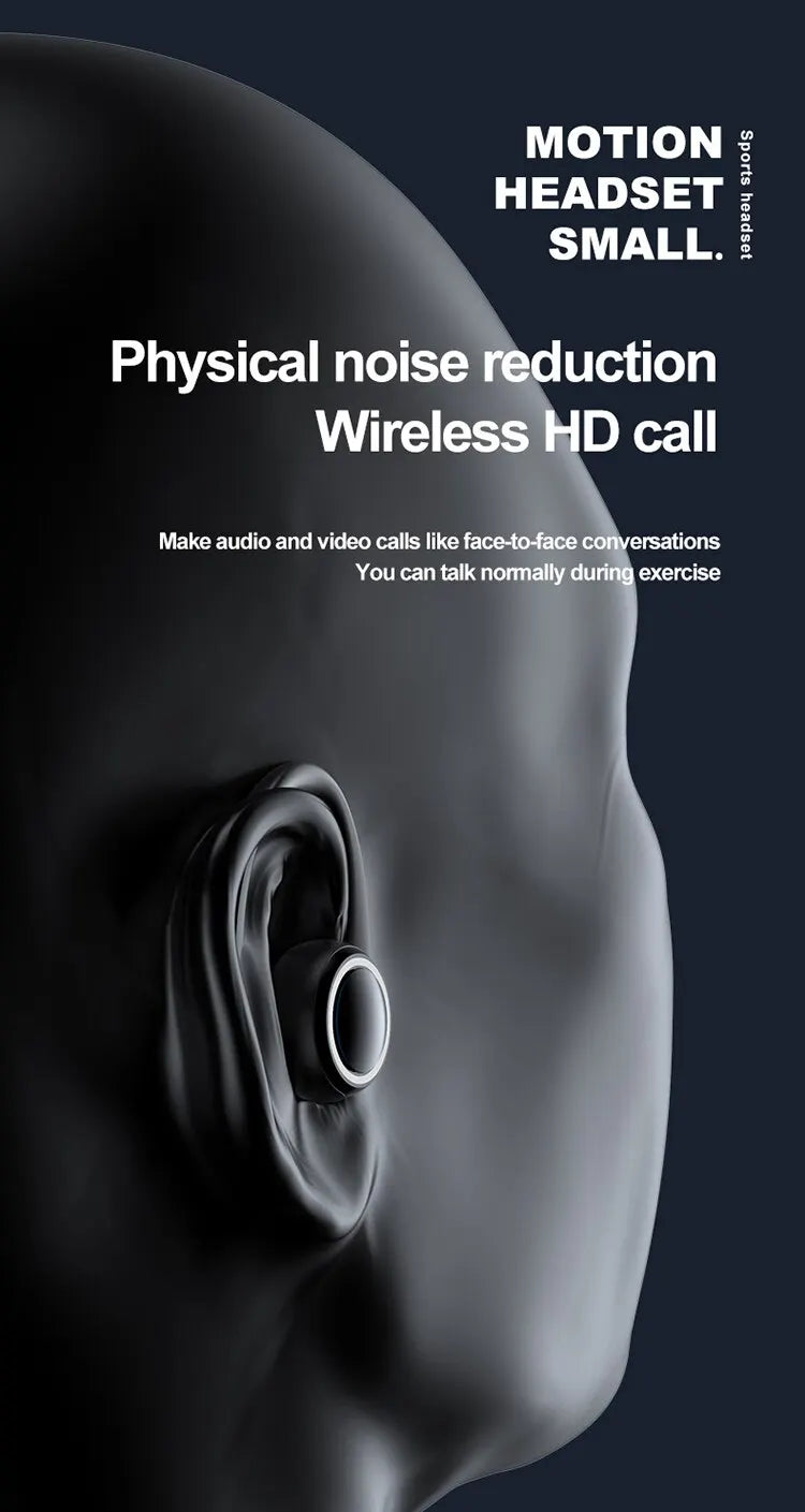 Wireless Ear Hanging Bluetooth 5.2 Earphones Sports Fitness Music Headset In Ear Noise Cancelling Headphones For iPhone Xiaomi
