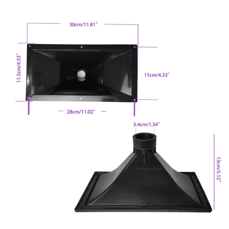 Tweeter Speaker Accessories Treble Horn 300 x115MM For Home Theater HiFi Karaoke Professional Mixer Audio