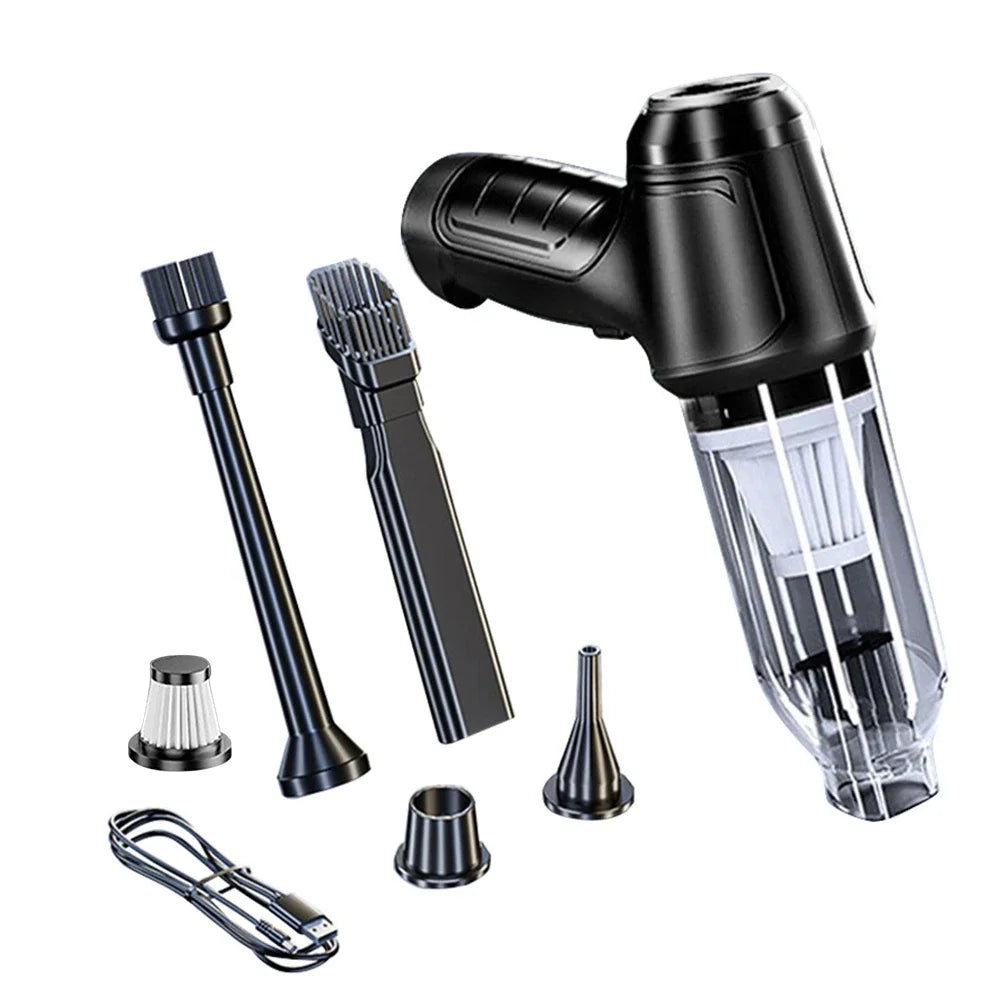 Suitu Car Mounted Vacuum Cleaner, Wireless Home and Car Dual-purpose Dry and Wet Vacuum Cleaner, High-power Portable Handheld VA