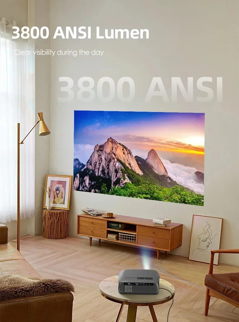 CAIWEI A10R Projector 4k Android for Home Full HD 1080P Auto Focus Wifi 6 3800 ANSI Smart TV Portable Beam projetores no brasil
