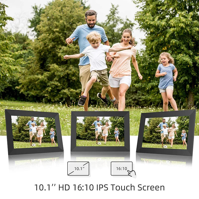 Frameo 10.1 Inch WiFi Digital Picture Frame 1280 * 800 IPS HD Cloud Smart Digital Photo Frame Wall Mountable Christmas Gift
