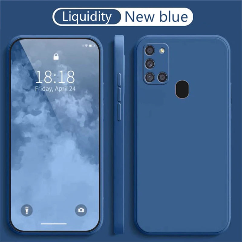 For Samsung A21S Case for Samsung Galaxy A22 A31 A32 A41 Case Silicone TPU Soft Matte Phone Case Back Cover Fundas Coque Bumper