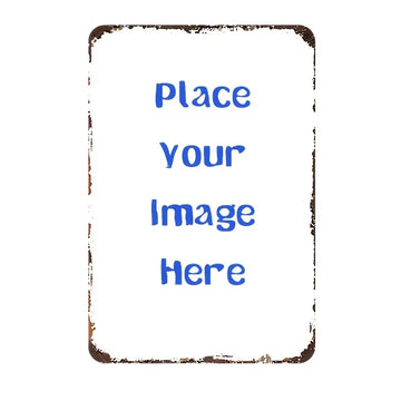 Custom Metal Wall Art Sign - Personalized TextPhotoLogo - Rustic Farmhouse Decor Style - Heavy-Duty Metal Construction - Customi