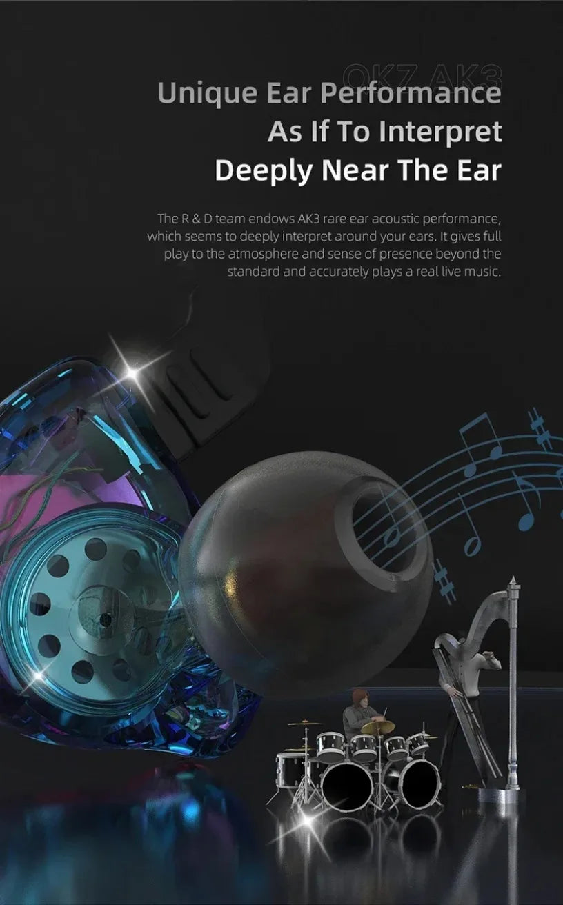 QKZ CK5 FiLe Wired HiFi Earphones