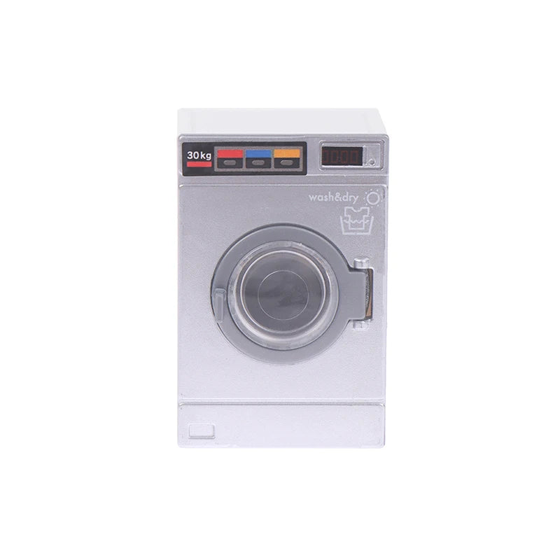 1:12 Dollhouse Miniature Washing Machine Home Appliance Laundry Model Decor Toy