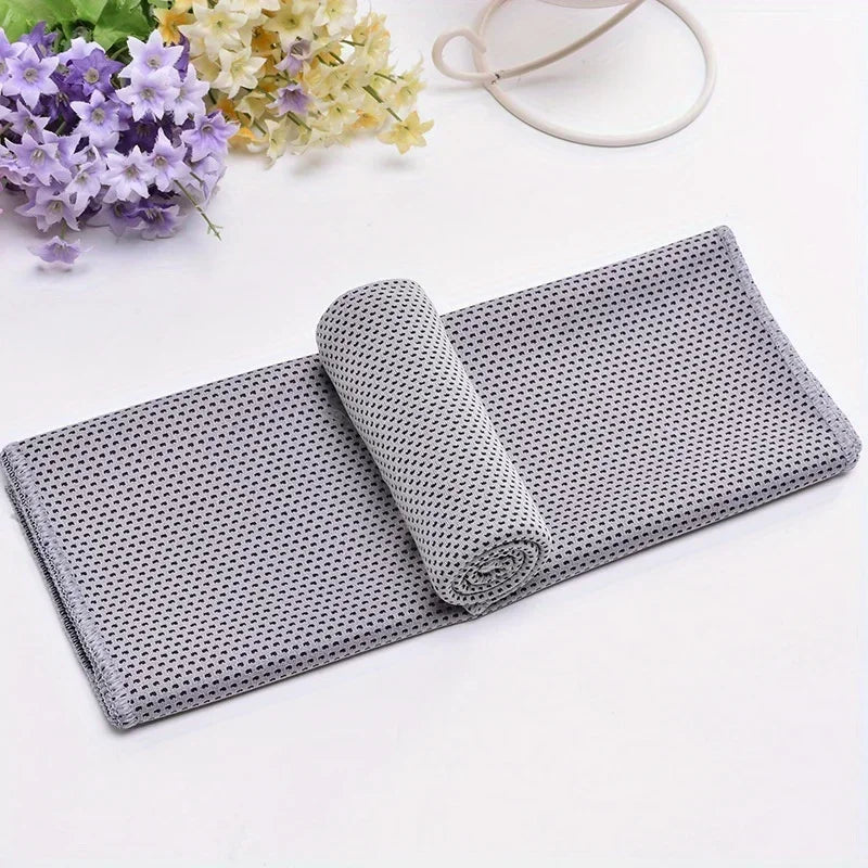 1-10 pcs Cooling Towel Instant Relief Microfiber Cool Towels Chilling Neck Wrap Ice Cold Rags Sports Fitness Camping Cycling