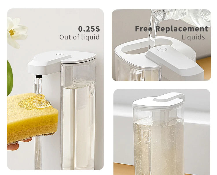 Automatic Dishwashing Machine Sensor Intelligent Hand Washing Machine Kitchen Hand Sanitizer Soap Dispenser