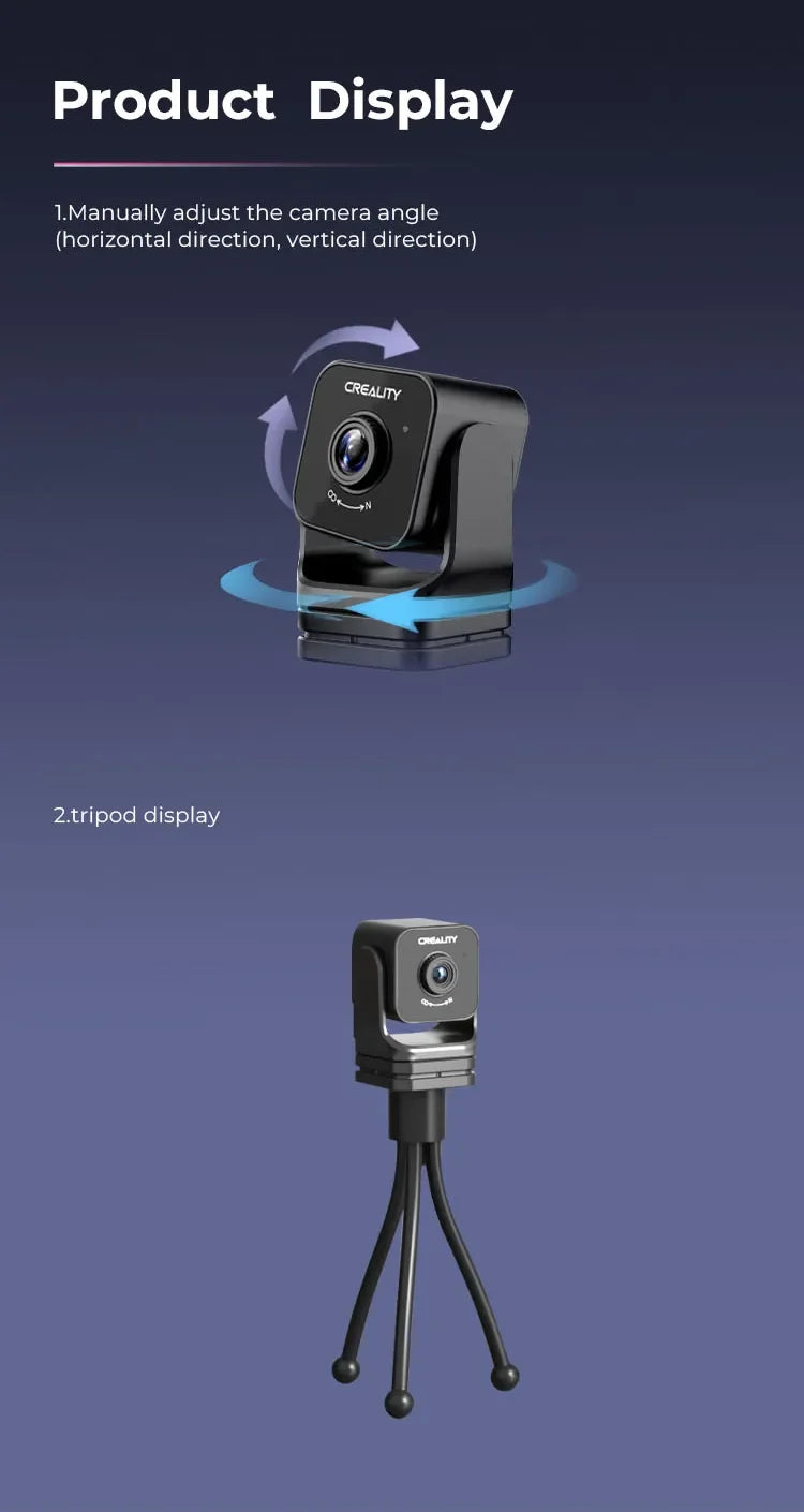 Creality Nebula Camera High-definition USB Camera with Time-lapse Filming Night Vision Function for Ender 3 V3 KE/Halot Mage Pro