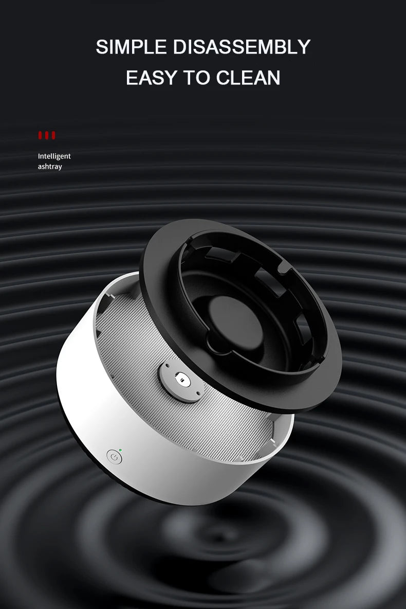 Smoke Removal Air Purification Ashtray Anion Purification Practical Automatic Purifier Ashtray Portable Gadgets For Car Ashtray