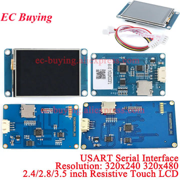 2.2 2.4 2.8 3.5 5 Inch USART HMI Intelligent Smart USART UART 2.2" 2.4" 2.8" 3.5" 5" TFT LCD Module Display with Font Picture