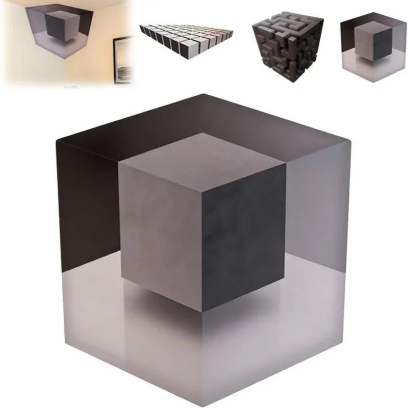 30x30cm Impossible Corners Wall Art That Reshapes Reality Illusionary Optical Illusion Wall Art Sticker Abstract Home Decoration