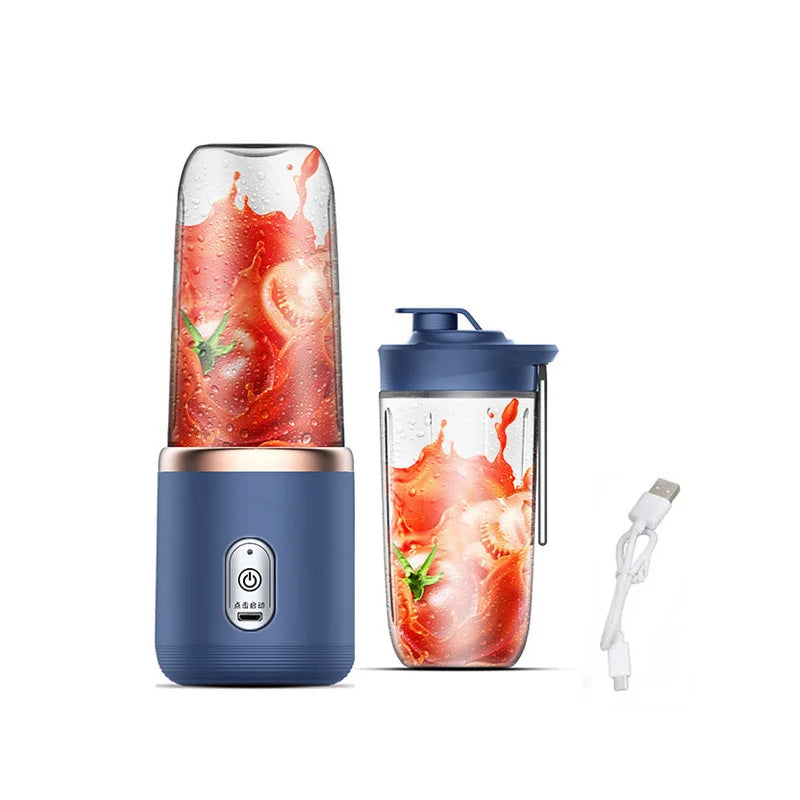 Portable Juicer Blender 400ml Electric Fruit Juicer USB Charging Lemon Orange Fruit Juicing Cup Smoothie Blender Machine