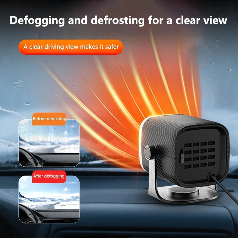 New Car Heater 12V/24V Electric Cooling Heating Fan Electric Heater Fan Windshield Defogging Demister Defroster Car supplies
