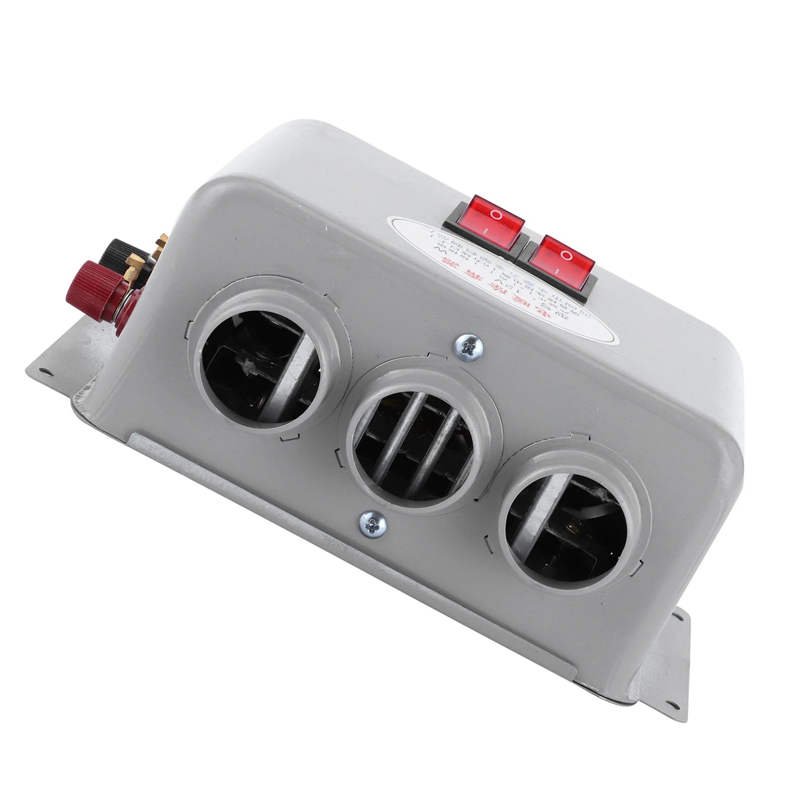 12V Car Heater Auto Warming Car Heater Compact Car Heater 3 Hole 400W‑600W Winter Fast Heating Warmer Frost Removing Low Noise