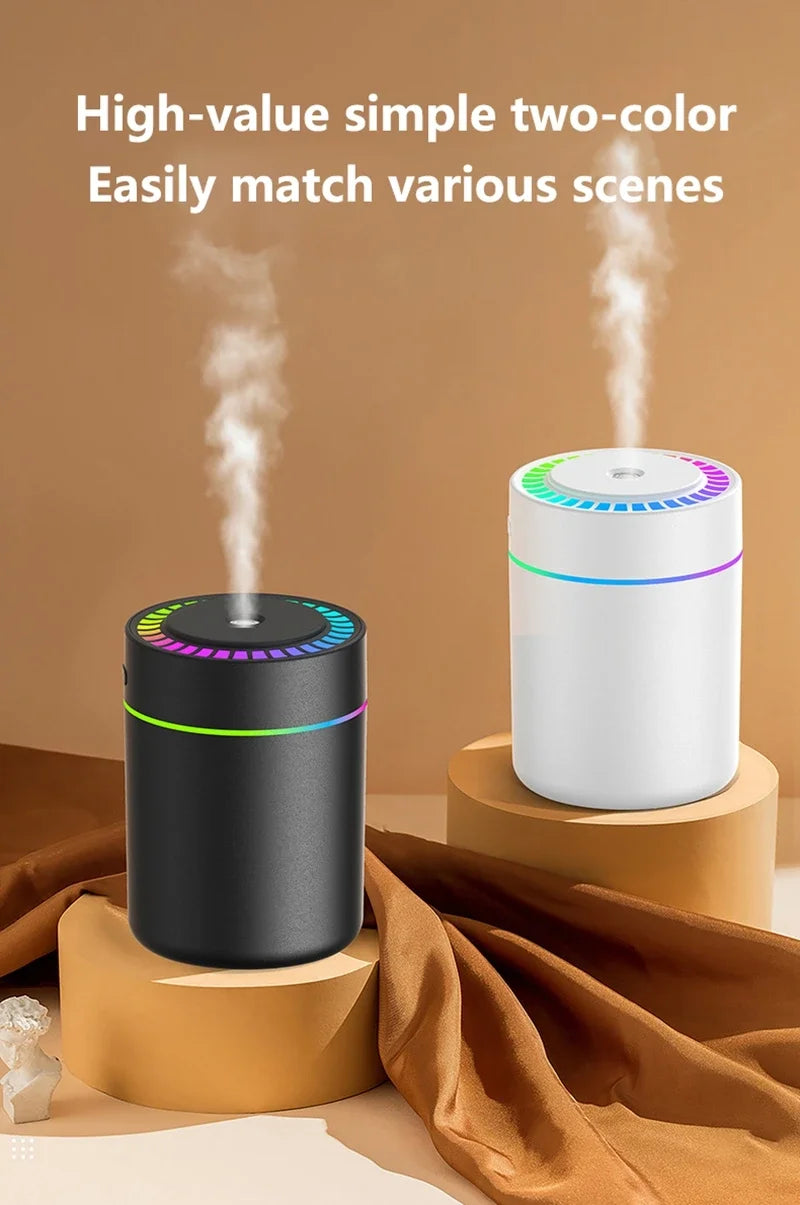 Mini Air Humidifier 180ML Electric Aroma Diffuser Essential Oil Purifier Aromatherapy Mist Maker Lights For Car Home