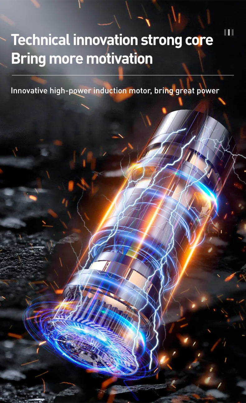 Youpin Car Vacuum Cleaner Powerful Cleaning Machine Strong Suction Handheld For Car Home Portable Wireless Cleaner New Mi