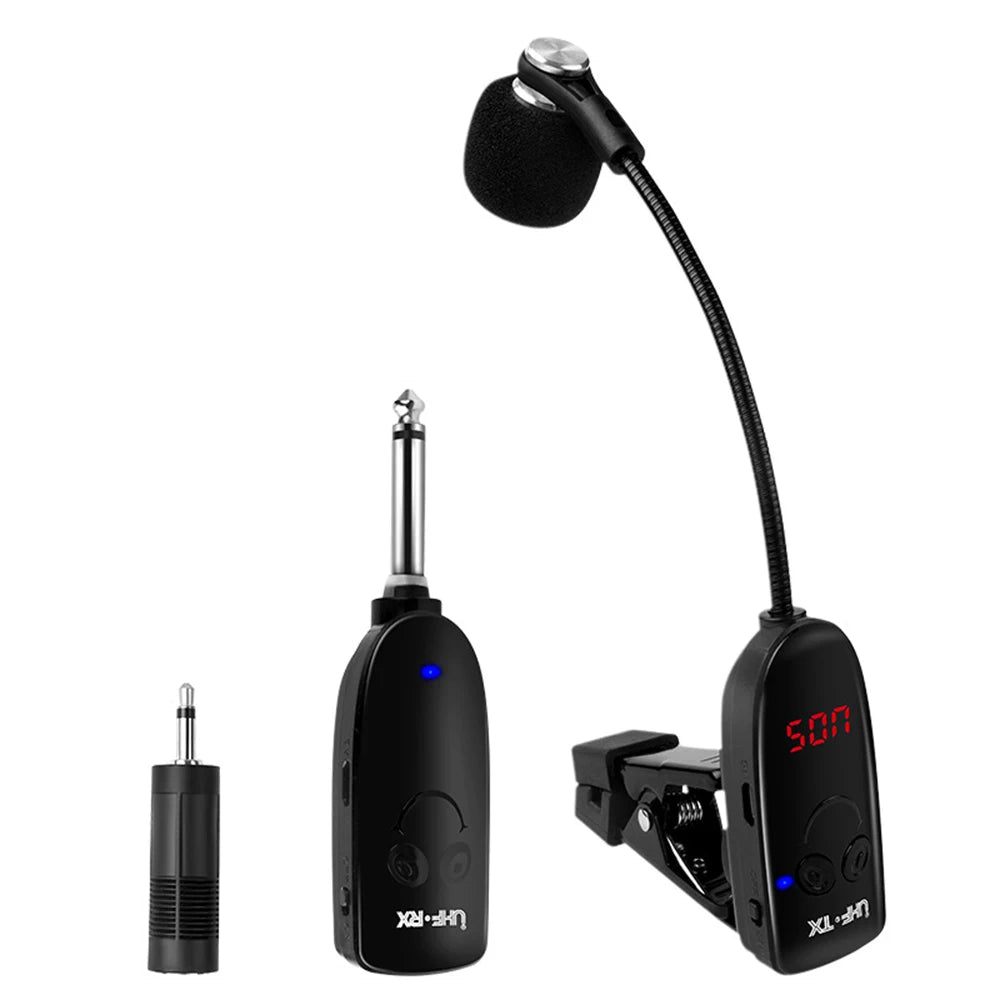Wireless Instruments Pickup Pmplifier for Saxophone Trumpet Trombone Professional Microphone Wireless Receiver Transmitter