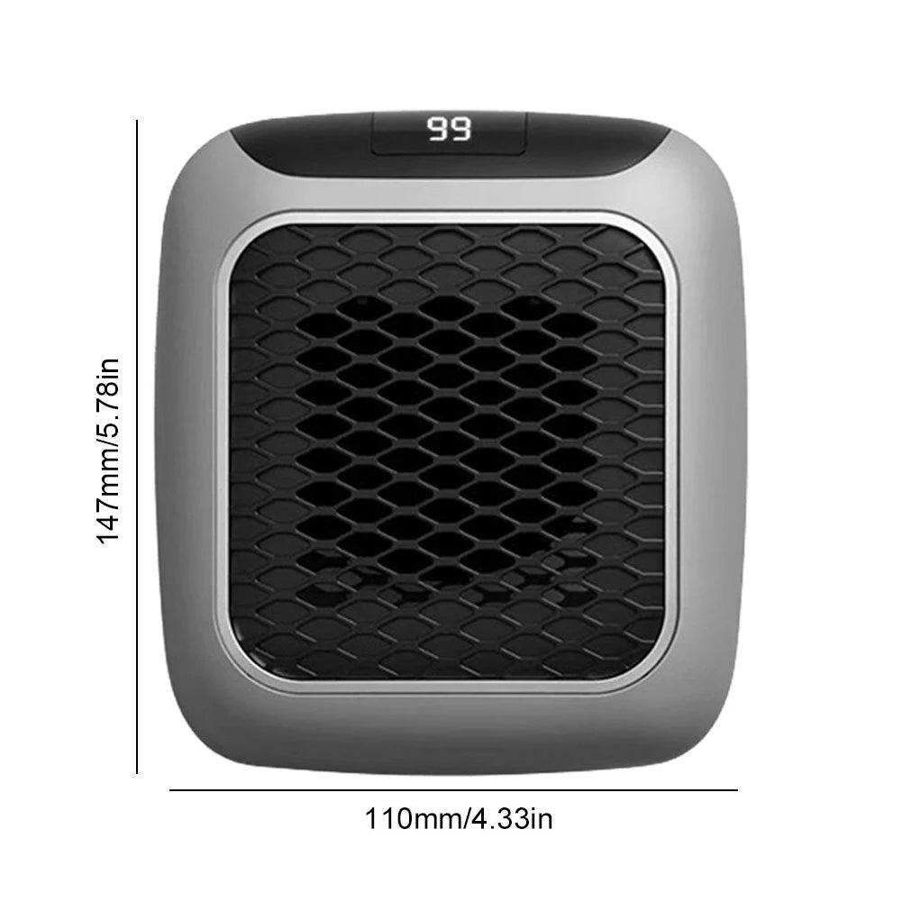 Portable Electric Heater with Adjustable Thermostat 800W Fast Heating Fans for Home Bathroom Office Wall Mounted Electric Heater