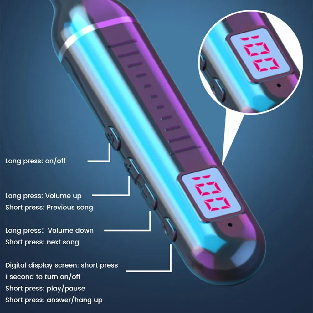 HyperWave 5.3 Wireless Neckband Gaming Earphones - LED-powered sound