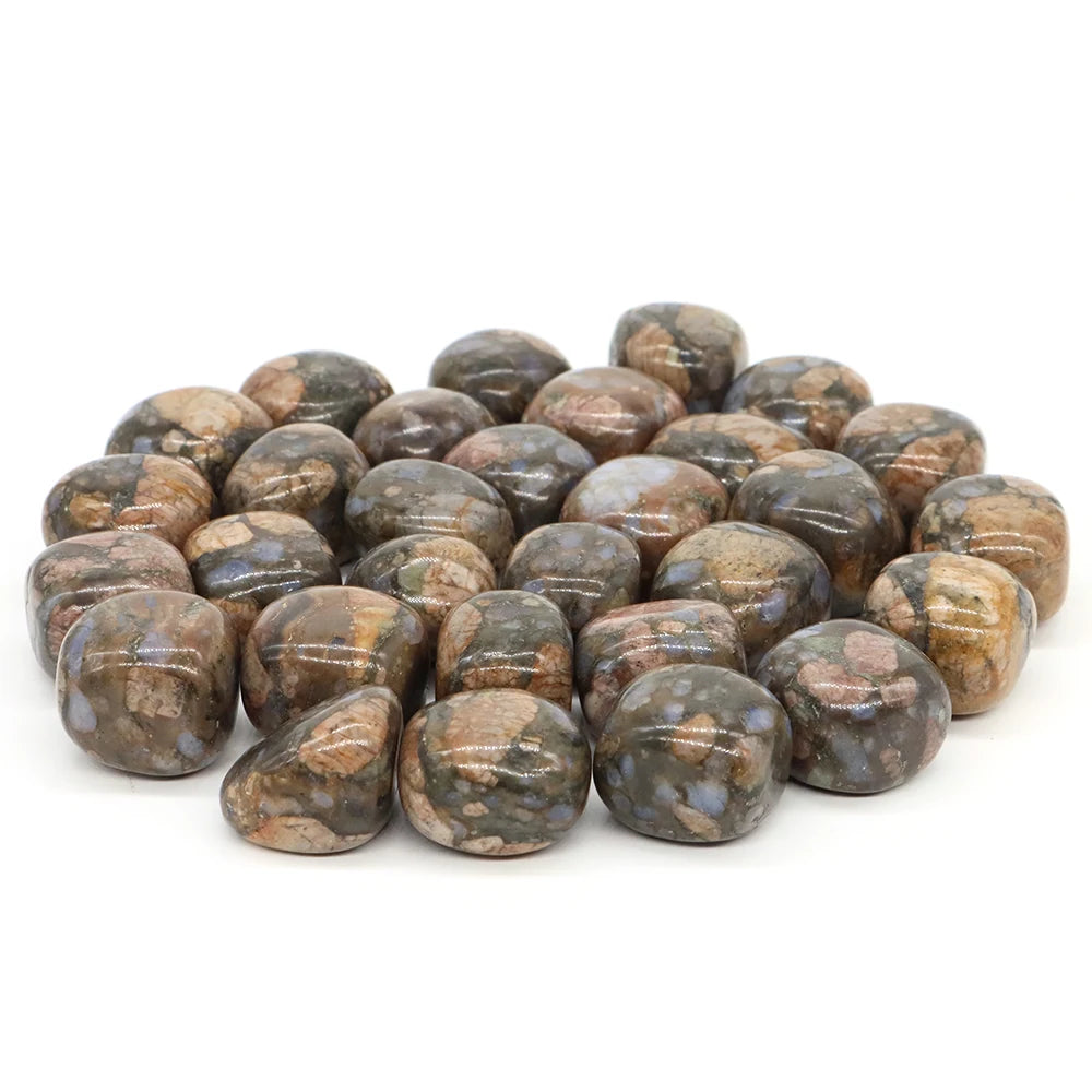 Wholesale Natural Tumbled Stones Rhyolite Reiki Healing Crystals Gemstone Minerals Specimen Home Garden Tank Aquarium Decoration