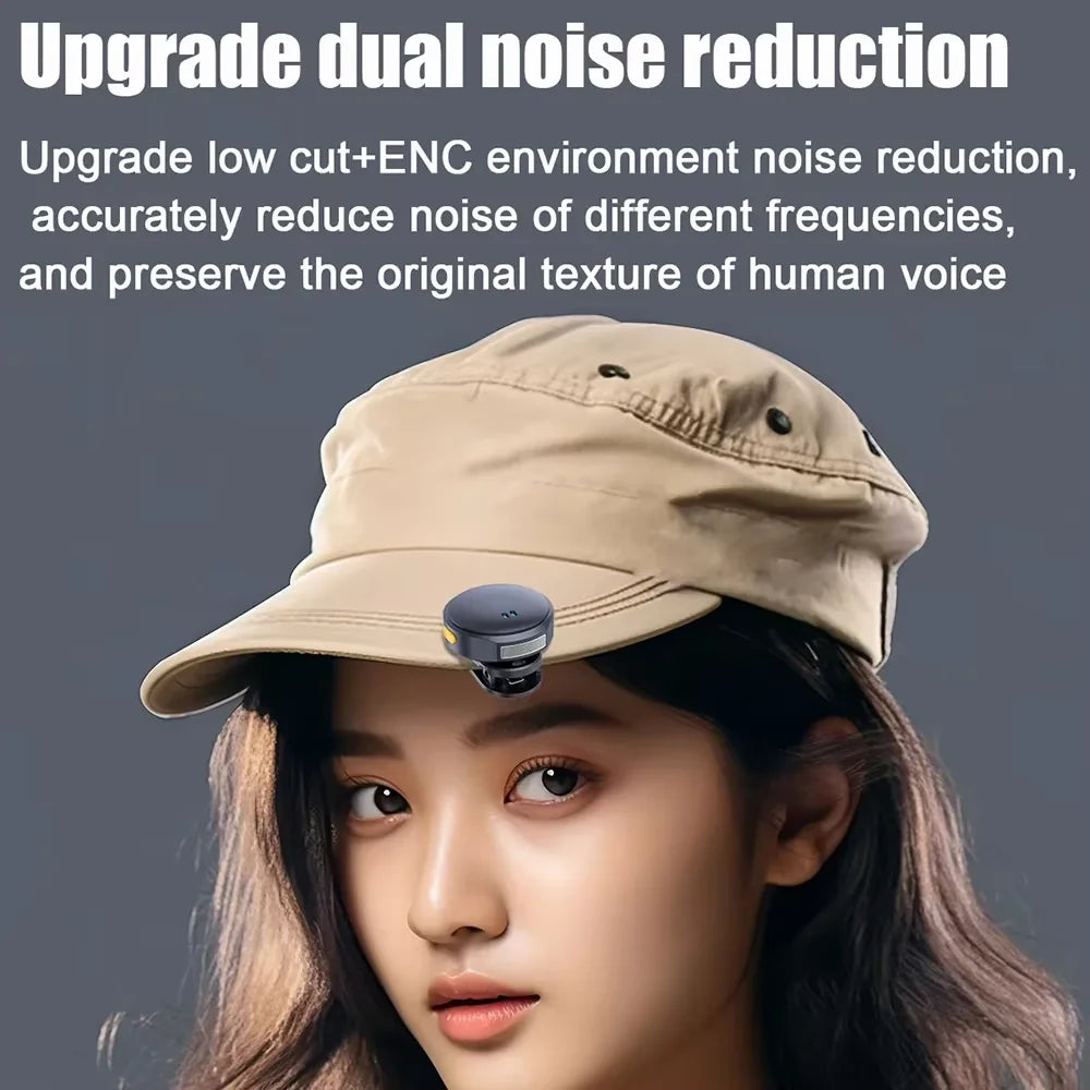 Lavalier Microphone 2.4GHz Wireless Microphone Magnetic Suction Microphone with Charging Case for Video Recording Plug and Play