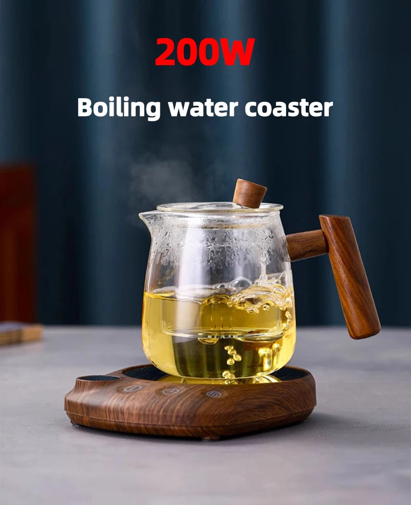 100°C Cup Heater Coffee Mug Warmer Hot Tea Makers Warmer Coaster 5 Gear Temperature Cup Heaters Coffee Milk Tea Heating Pad 220V
