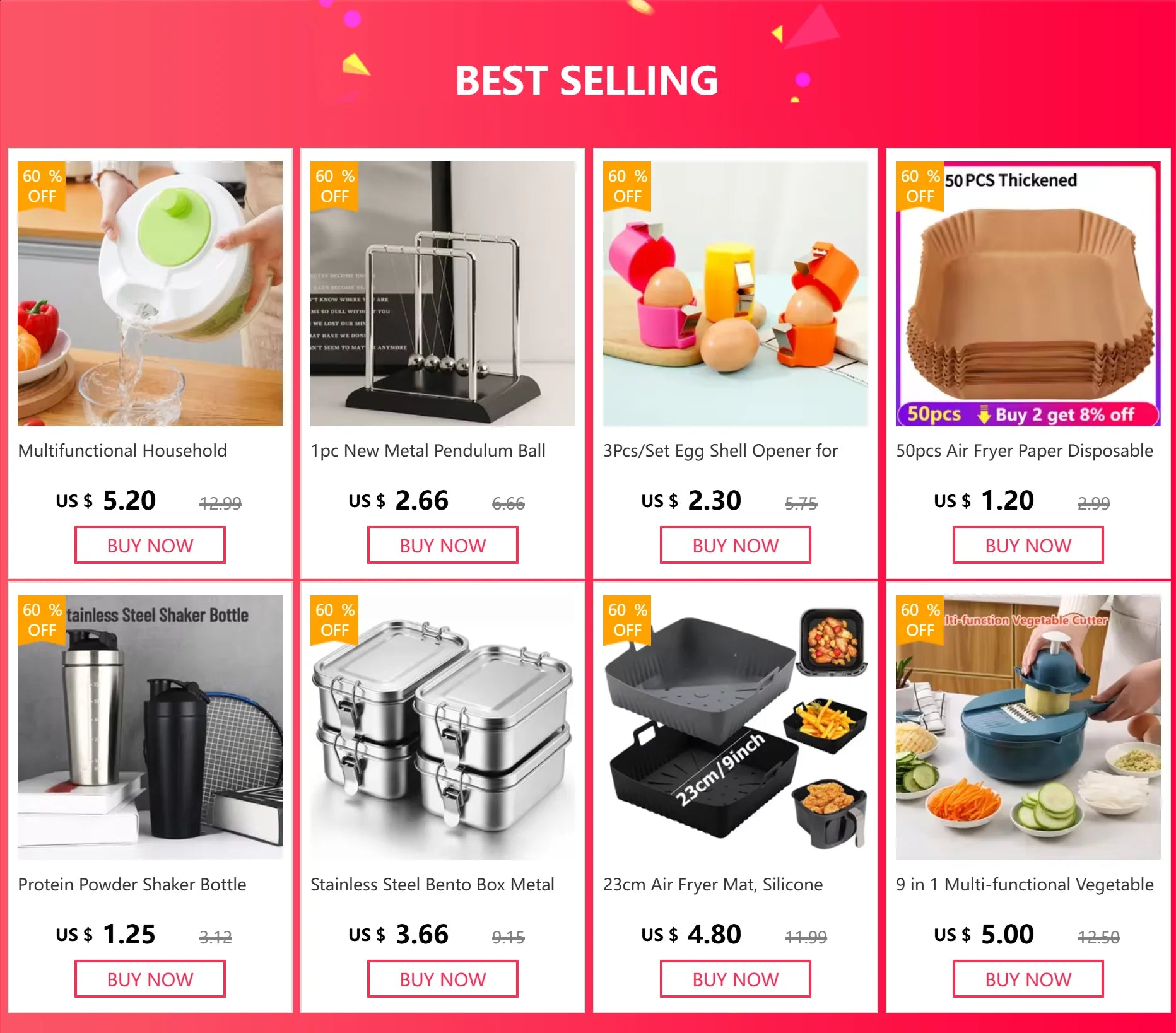 23cm Air Fryer Mat, Silicone Baking Tray, Multifunctional Silicone Barbecue Mat, Reusable Baking Tray Oil-Free & Dishwasher-Safe