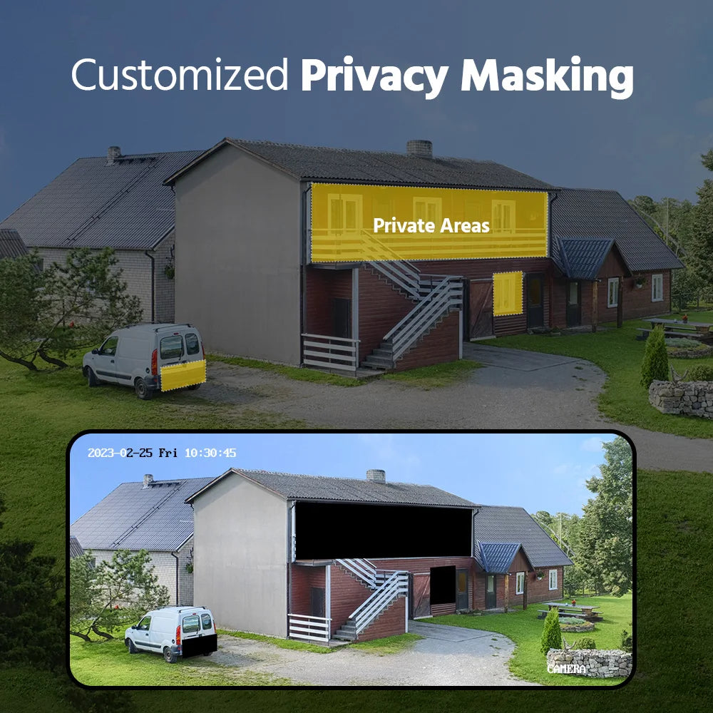 ANNKE 8CH 5MP Lite Video Security System CCTV Kit With 3K 4X 5MP Built-in mic Waterproof Surveillance Cameras 5 IN1 H.265+ DVR