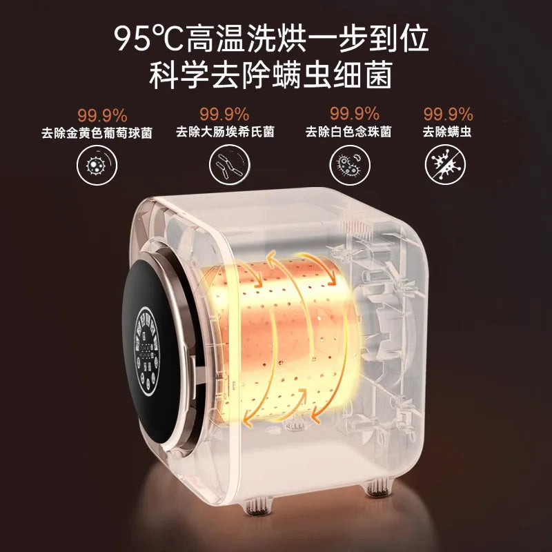 Automatic underwear washing machine washing socks mini baby wall-mounted washer and dryer all-in-one small home washing machine